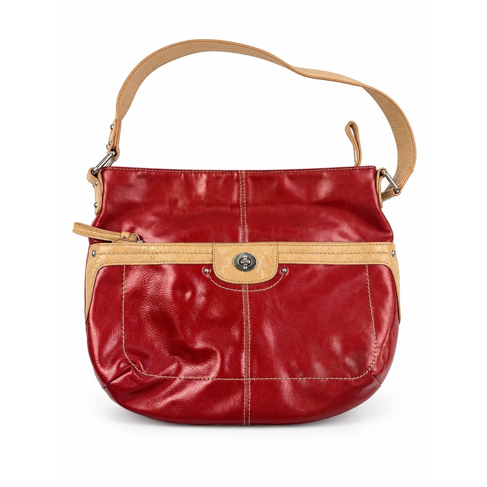 Relic Vintage Y2K Red Faux Leather Hobo Shoulder Bag Purse